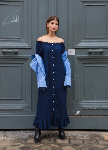 bosporus navy loungewear dress
