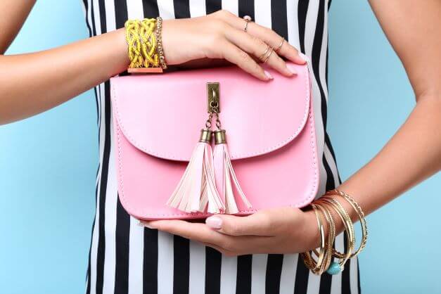 bright coloured handbags