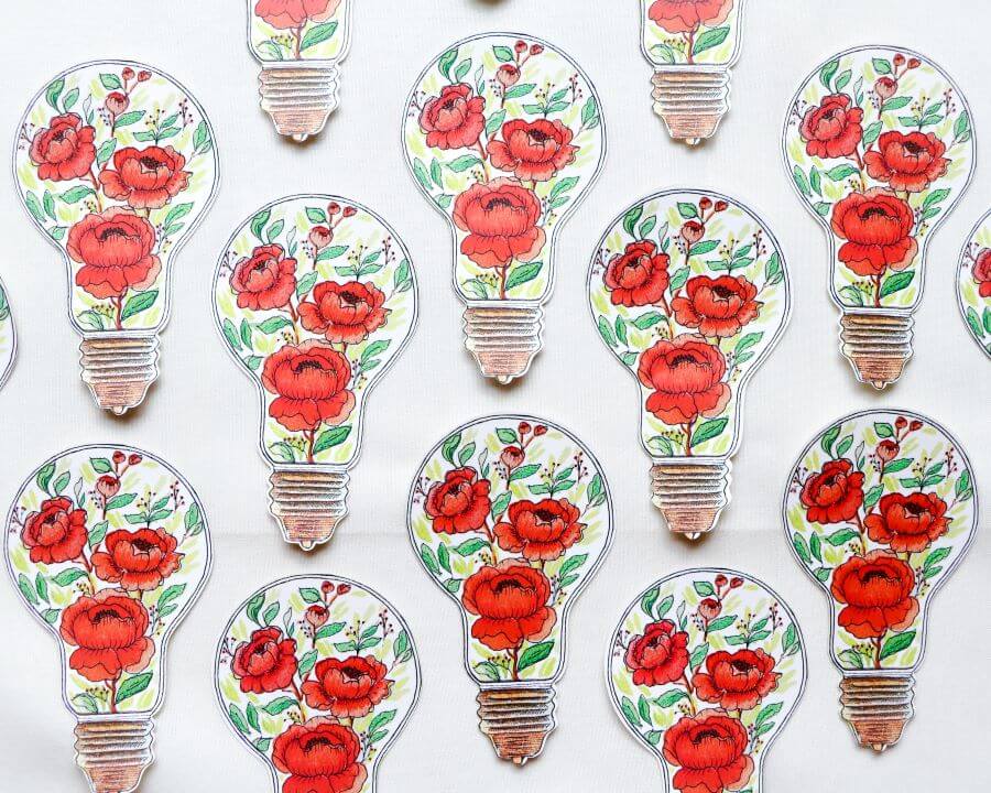 business logo with flowers