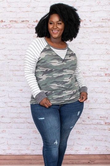 camo top