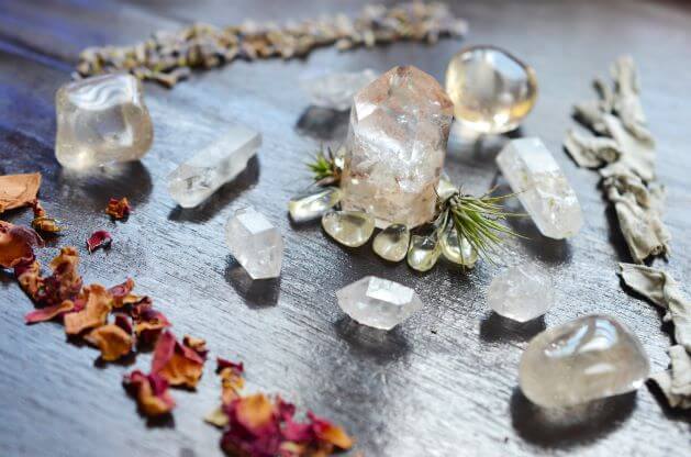 collection of crystals
