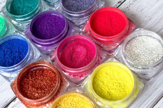 selection of Dip Powder Manicures colour options