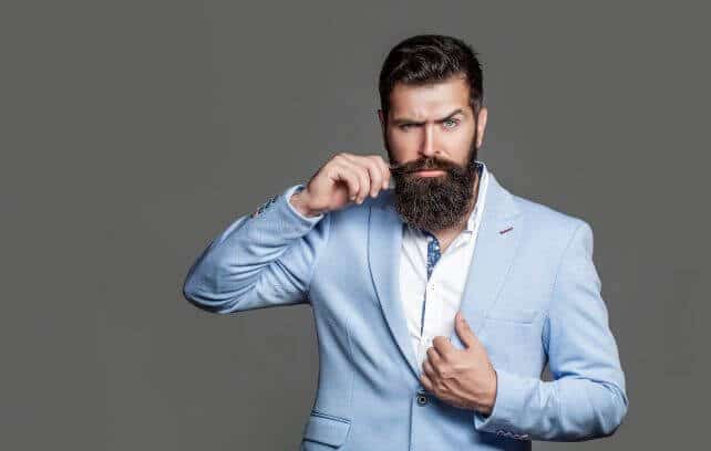 hipster in high quality clothing