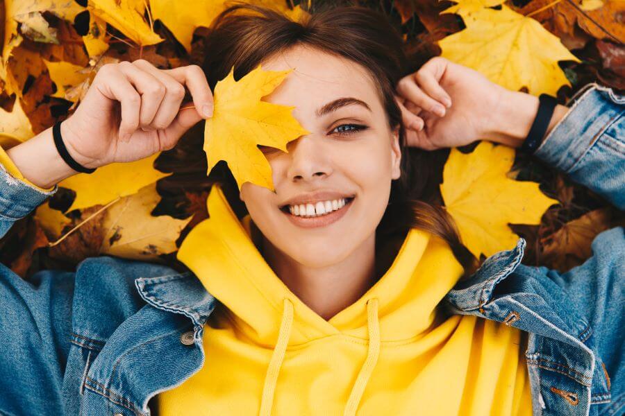 hoodie in autumn