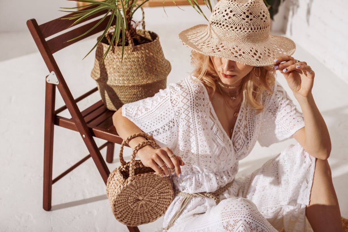 Lace is key to boho chic style