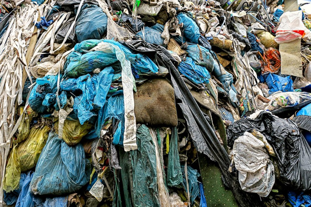 clothing dumped on landfilll