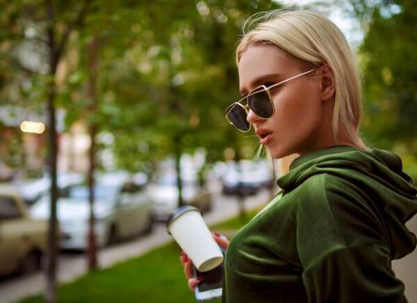 woman in pure athleisure style