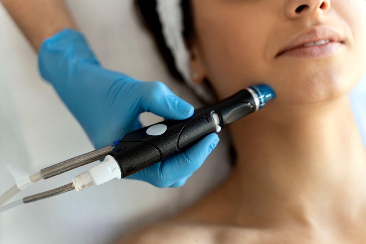 Microdermabrasion treatment
