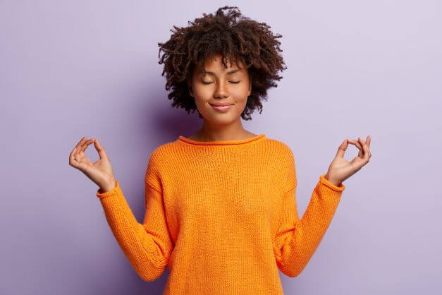 orange clothes match warm skin tones