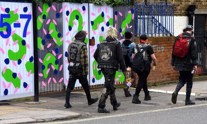 punks in camden town london