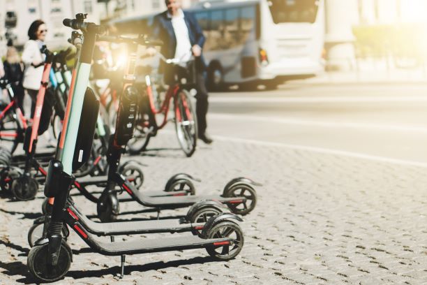 Rental electric scooters