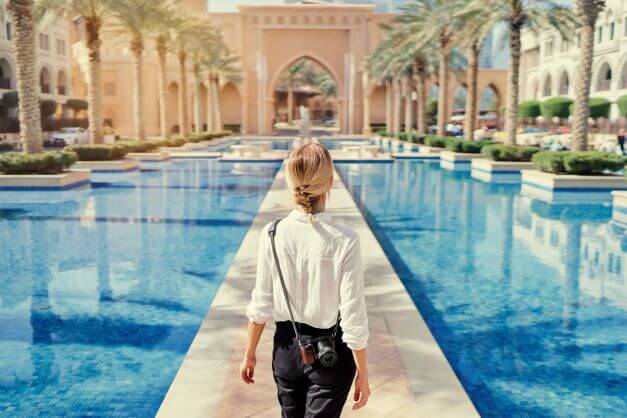 seeing the sites of dubai