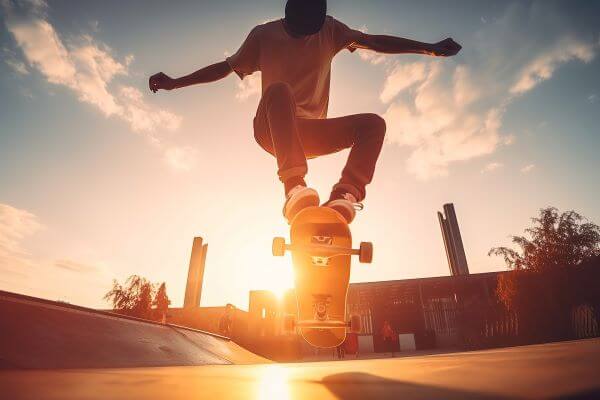 Classic skateboard action