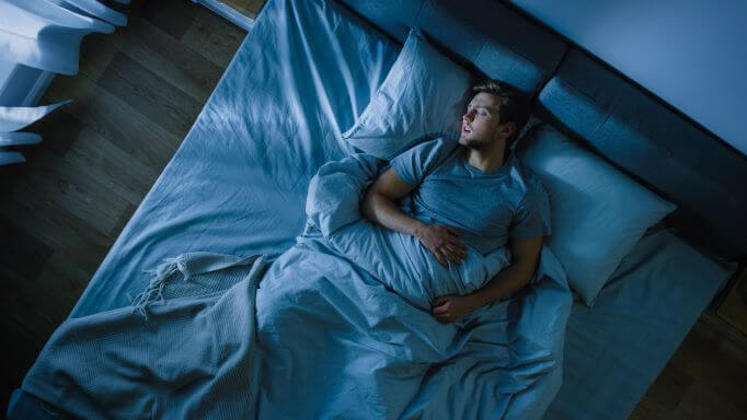sleep in bed