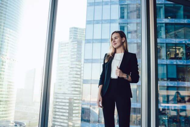 smart lady in business suit