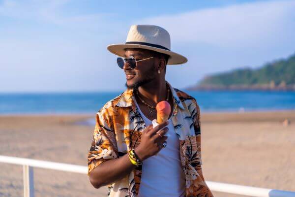 The summer straw hat