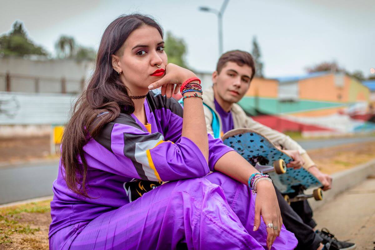 streetwear clothing in bright colours and bold prints