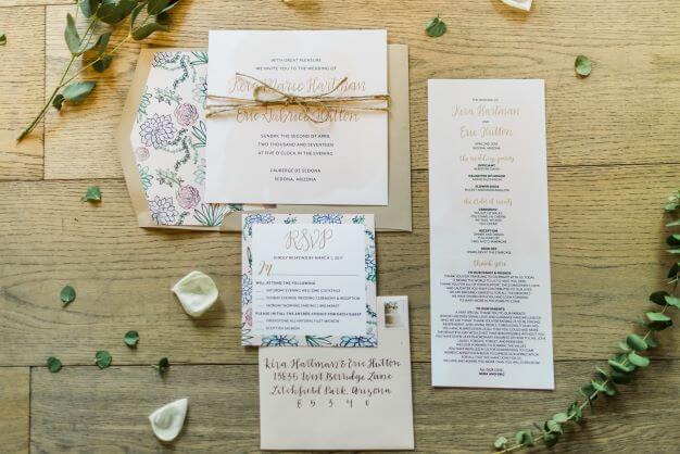 wedding stationary example