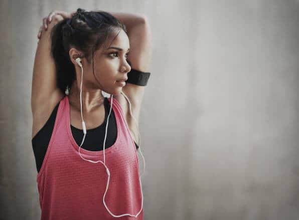 woman getting fit