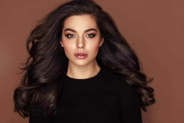 woman with thick hair