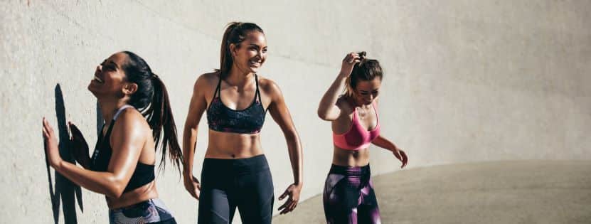 women motivating each other