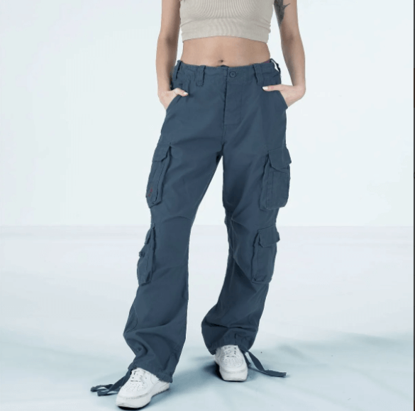 woman in cargo pants