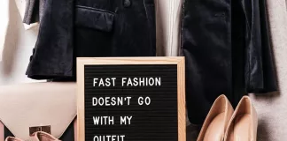 ethical fashion not fast fashion message